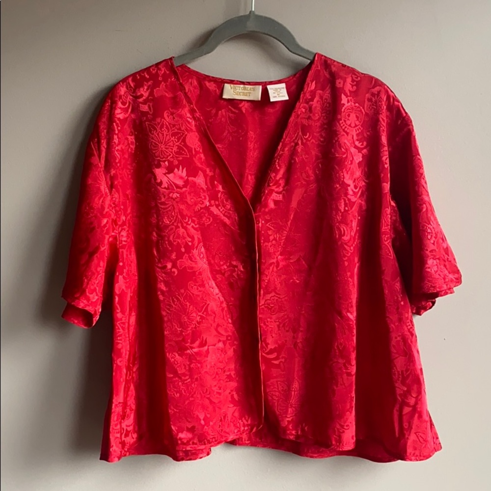 VINTAGE Victoria’s Secret Gold Label 2-Pc Red Set